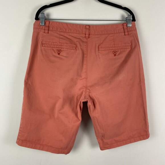Bonobos Chino Shorts Mens 33 x 11 Washed Red Stretch - Picture 4 of 11